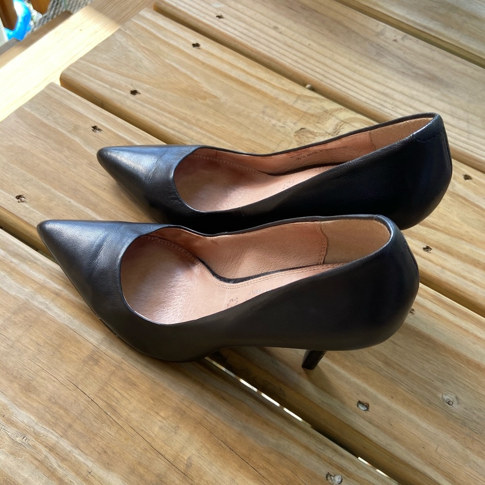 Leather collection by Next black heels size 9